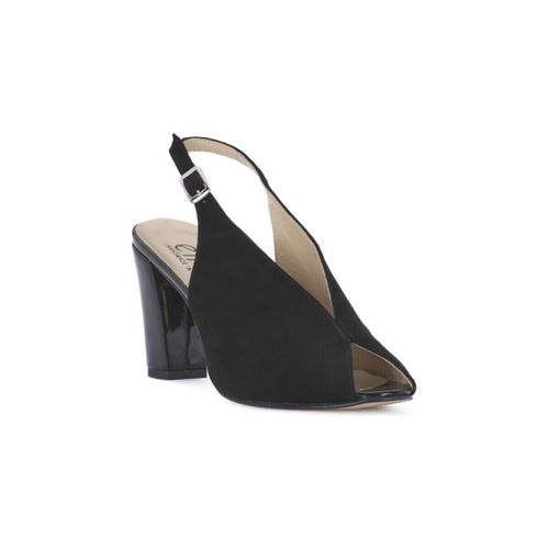 Sandales à talon CAMOSCIO NERO - Ellen - Modalova