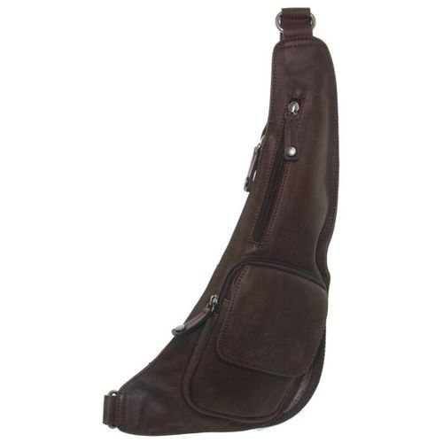 Sac banane Sacoche asymétrique en cuir Ref 48001 Mar - Hexagona - Modalova
