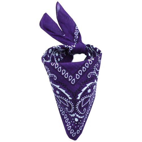Echarpe Bandana coton F, Prune - Kebello - Modalova