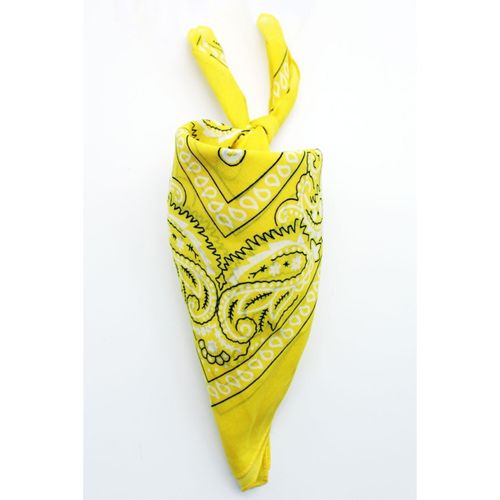 Echarpe Bandana coton F, Jaune - Kebello - Modalova