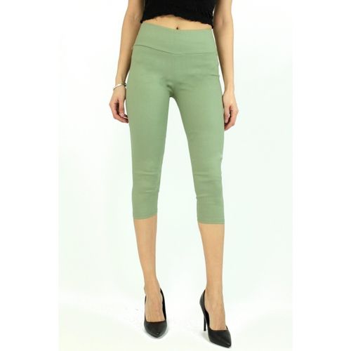Collants Jean pantacourt Vert F - Kebello - Modalova