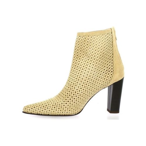 Bottines Boots cuir velours sable - Pao - Modalova