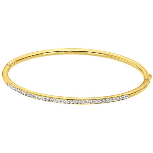 Bracelets Jonc style Bliss acier doré - Lotus - Modalova