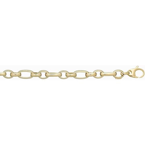 Bracelets Collier maille ovale alternée or 9 carats - Brillaxis - Modalova