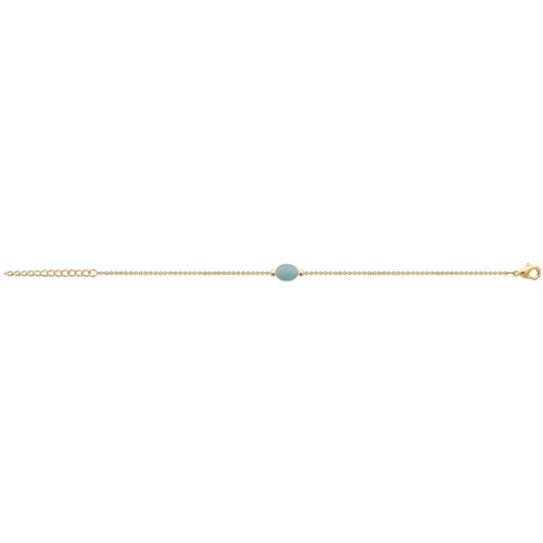 Bracelets Bracelet plaqué or amazonite 18cm - Brillaxis - Modalova