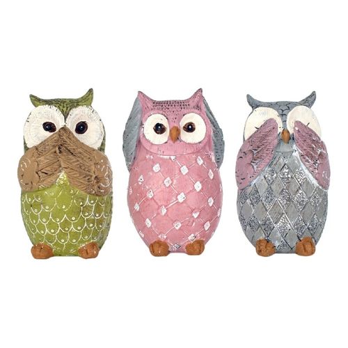 Statuettes et figurines Hibou Set 3 Unités - Signes Grimalt - Modalova