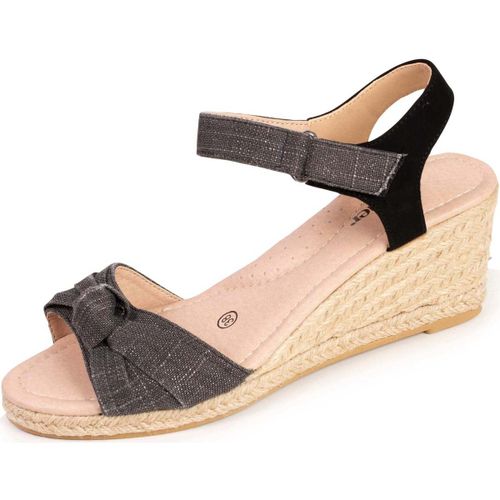 Espadrilles Espadrilles nœud talon corde Noir - Isotoner - Modalova