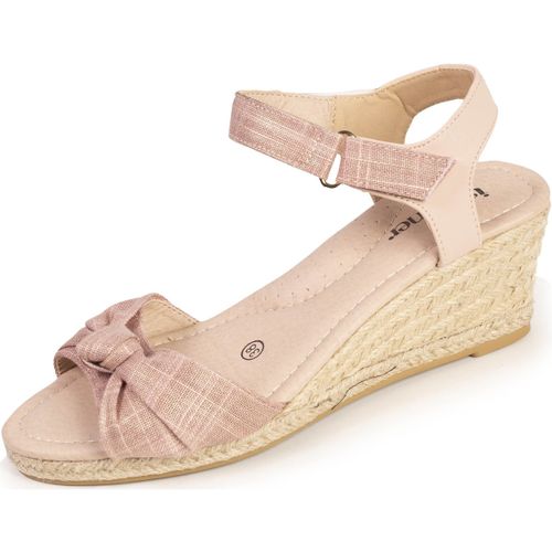 Espadrilles Espadrilles nœud talon corde Rose - Isotoner - Modalova