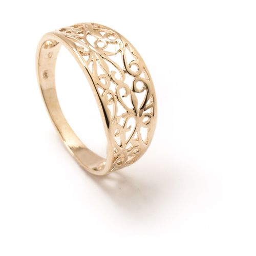 Bijoux by - Bague filigranée plaqué or - Daxon - Modalova