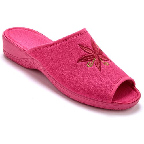 Sandales compensées Mules brodées doublure éponge - Pediconfort - Modalova