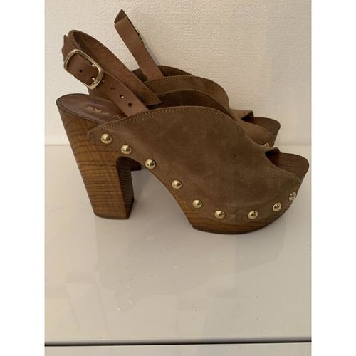 Sandales compensées Chaussure sabot en nubuck - San Marina - Modalova