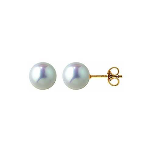 Boucles oreilles Boucles d'oreilles perles Akoya 7mm or - Brillaxis - Modalova