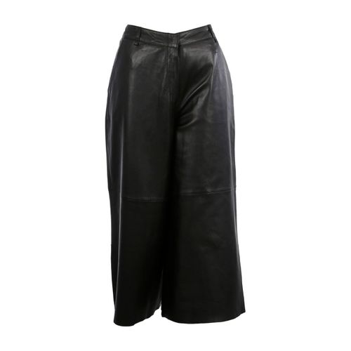 Pantalon Jupe culotte en cuir Meghan ref 54145 noir - Oakwood - Modalova