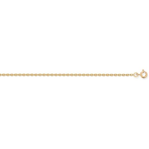Collier Chaîne maille forçat diamantée or 45 cm - Brillaxis - Modalova