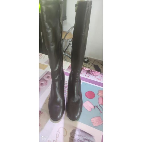Bottes à talon Botte marron - Elastomere - Modalova