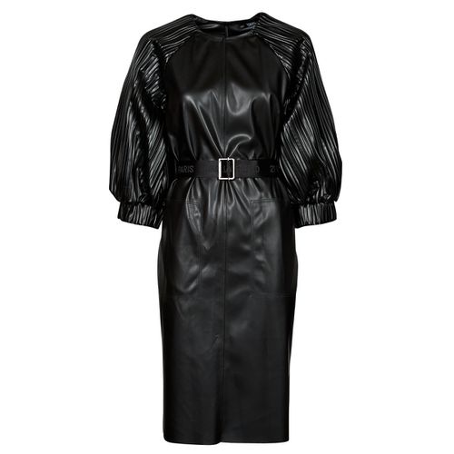 Robe courte FAUX LEATHER DRESS - Karl Lagerfeld - Modalova