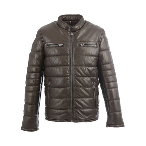 Veste Doudoune en cuir Edwin Ref 54568 Marron Fonce - Oakwood - Modalova