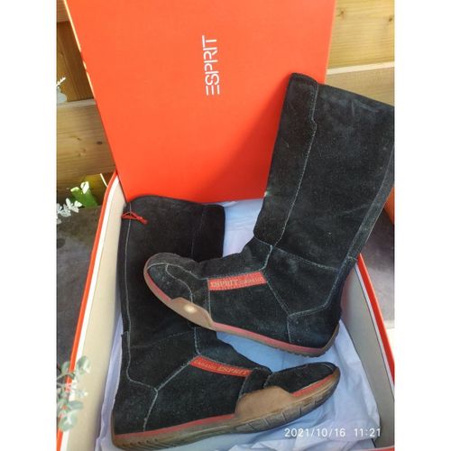 Bottes plates Esprit Bottes daim - Esprit - Modalova