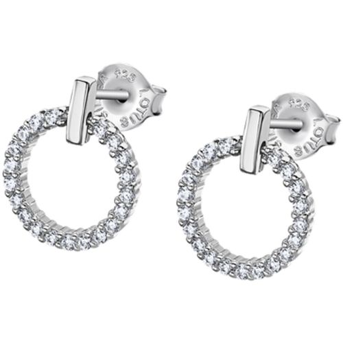 Boucles oreilles Boucles d'oreilles silver cercle empierré - Lotus - Modalova