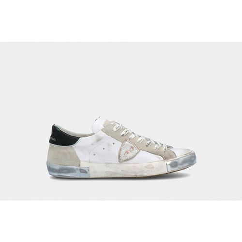 Baskets PRLU MA02 PARIS X-FOXY LAMINE BLANC ARGENT - Philippe Model - Modalova