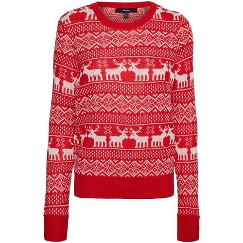 Pull Pull en maille F, Rouge - Vero Moda - Modalova