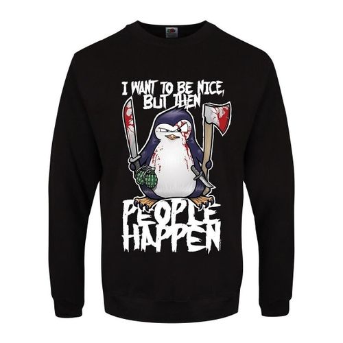 Sweatshirts I Want To Be Nice - Psycho Penguin - Modalova