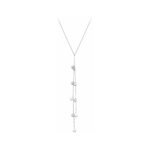 Collier Collier Cravate Argent Forme étoiles Blanche - Orusbijoux - Modalova