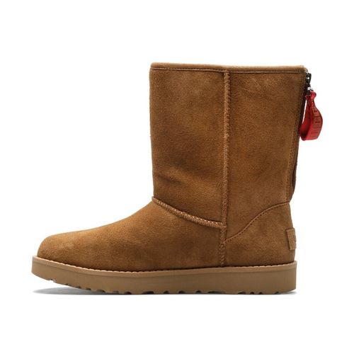 Bottes UGG W Classic Short Logo Zip - UGG - Modalova