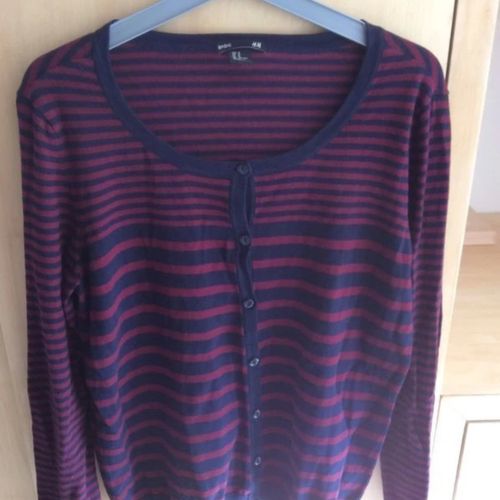 Gilet Gilet cardigan H amp;M bordeaux et bleu marine - H&M - Modalova