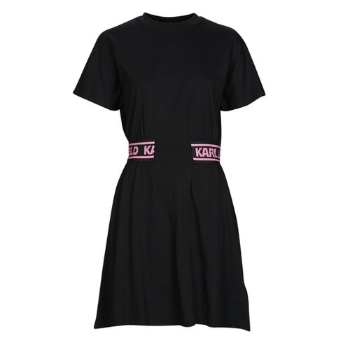 Robe courte JERSEY DRESS W/LOGO WAIST - Karl Lagerfeld - Modalova