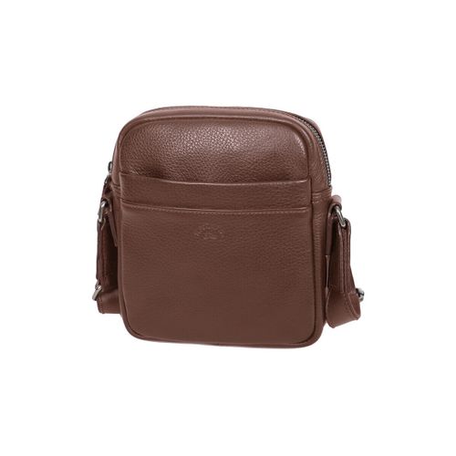 Sac a main Pochette Portée Travers Cuir De Vachette Grainé 89613 - Katana - Modalova