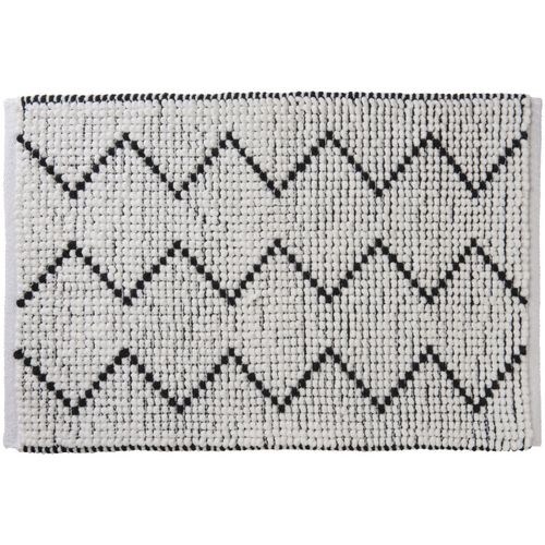 Tapis de bain Tapis de bain zigzag 60x120 en polycoton - Guy Levasseur - Modalova