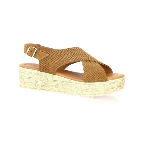 Espadrilles Nu pieds cuir velours - Eva Frutos - Modalova