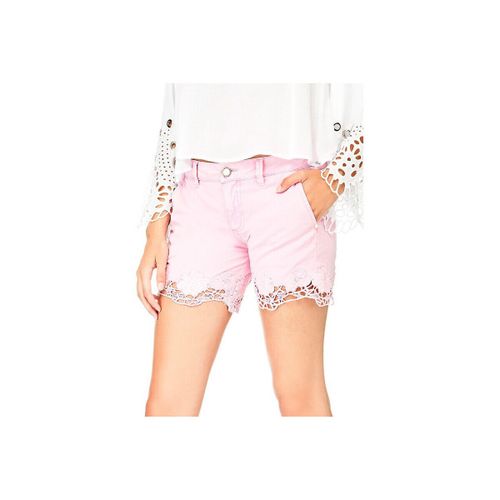 Short Short Lycia Rose bas dentelle W82D38 - Guess - Modalova