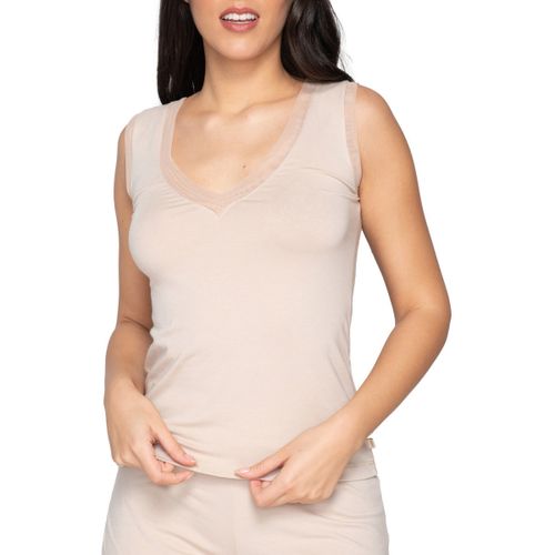 Maillots de corps Top sans manches col V Cotton Touch Splendida - Luna Splendida - Modalova