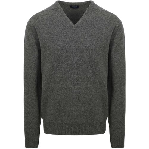 Pull Pull Laine d'Agneau Col-V Gris Cliff - William Lockie - Modalova