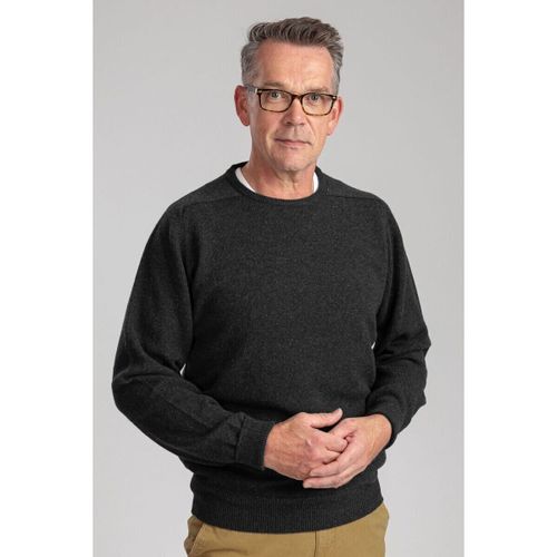 Pull Col Rond Laine d'Agneau Anthracite - William Lockie - Modalova