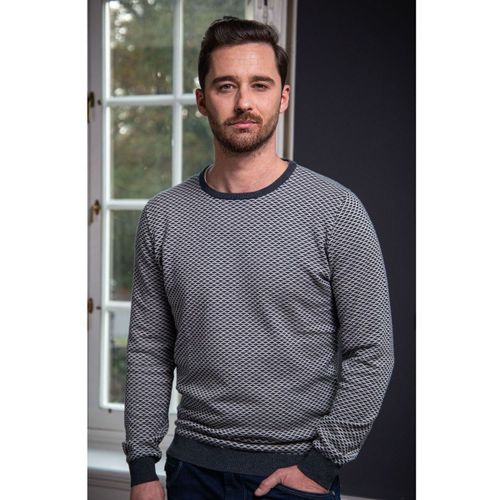 Sweat-shirt Pull-over Coton Doux Imprimé Gris - Suitable - Modalova