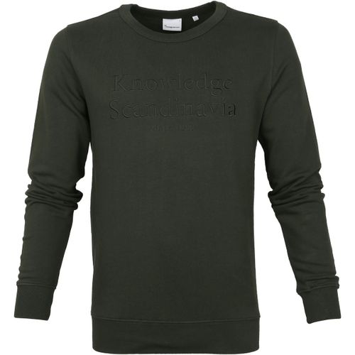 Sweatshirts Pull Elm Vert Foncé - Knowledge Cotton Apparel - Modalova
