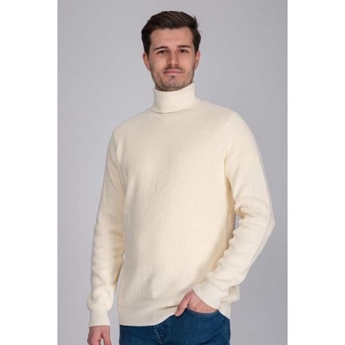 Sweat-shirt Pull Lunf Col Roulé Blanc Cassé - Suitable - Modalova