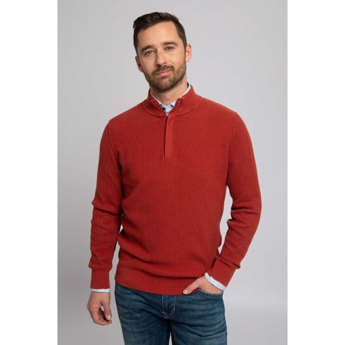 Pull Pull-over George Demi-Zip Rouille - Suitable - Modalova