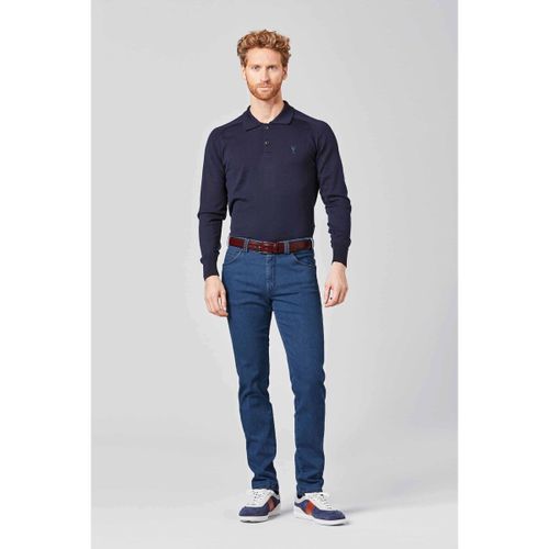 Pantalon Meyer Dublin Jean Bleu - Meyer - Modalova