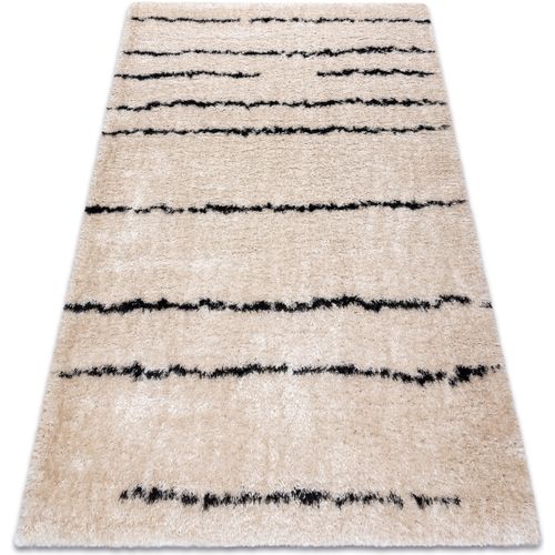 Tapis Tapis FLUFFY 2371 shaggy Rayures - crème 80x150 cm - Rugsx - Modalova