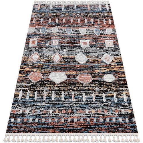 Tapis Tapis moderne BELLE BR36A noir et rose 160x220 cm - Rugsx - Modalova