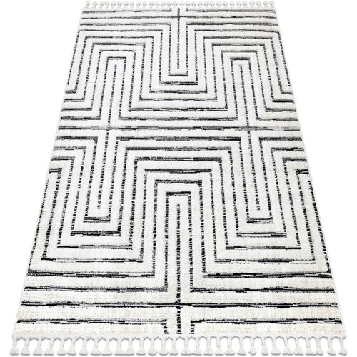 Tapis Tapis SEVILLA Z788B labyrinthe, grec blanc / 80x150 cm - Rugsx - Modalova