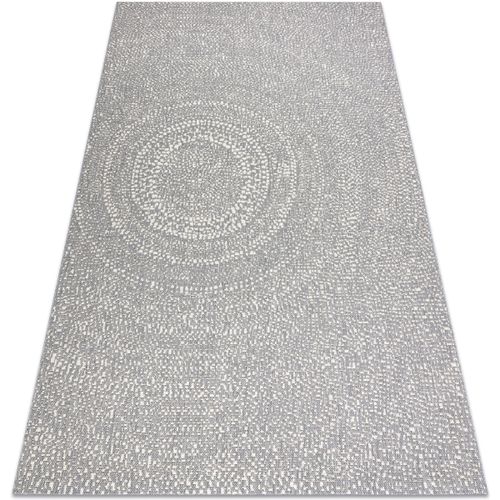 Tapis Tapis SIZAL FLAT 48832637 Cercles, points gris 200x290 cm - Rugsx - Modalova
