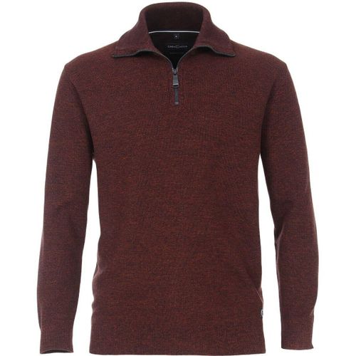 Pull Pull Demi-zip Bordeaux - Casamoda - Modalova