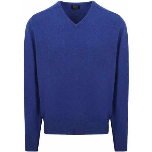 Pull Pull Laine d'Agneau Col-V Bleu Royal Persan - William Lockie - Modalova