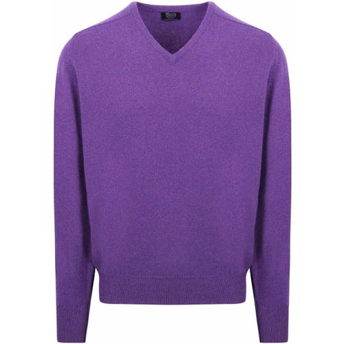 Pull Col-V Agneline Violet - William Lockie - Modalova