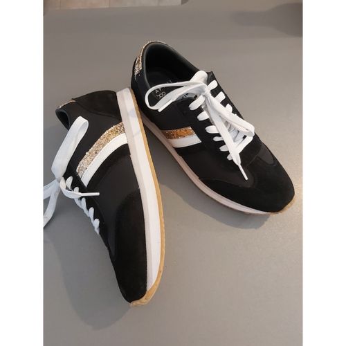 Baskets basses Baskets noires blanches et or - Serafini - Modalova
